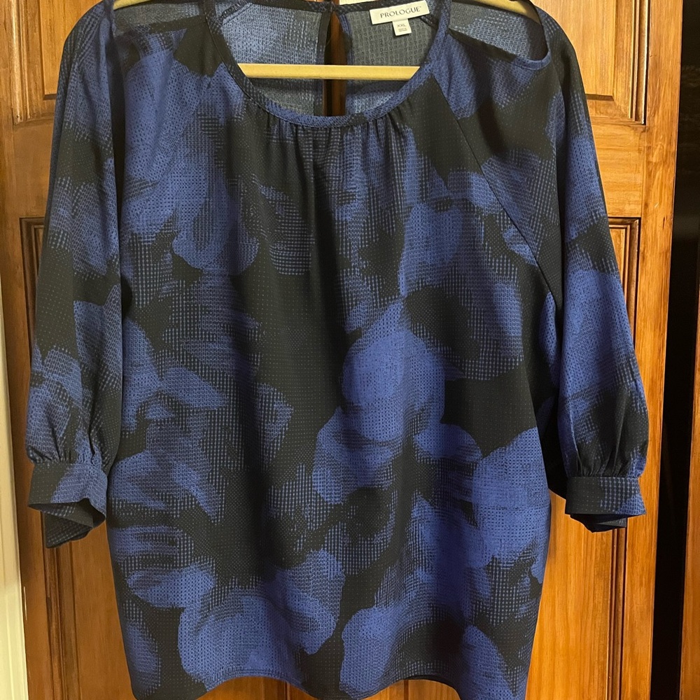 Prologue Blue Pattern Blouse